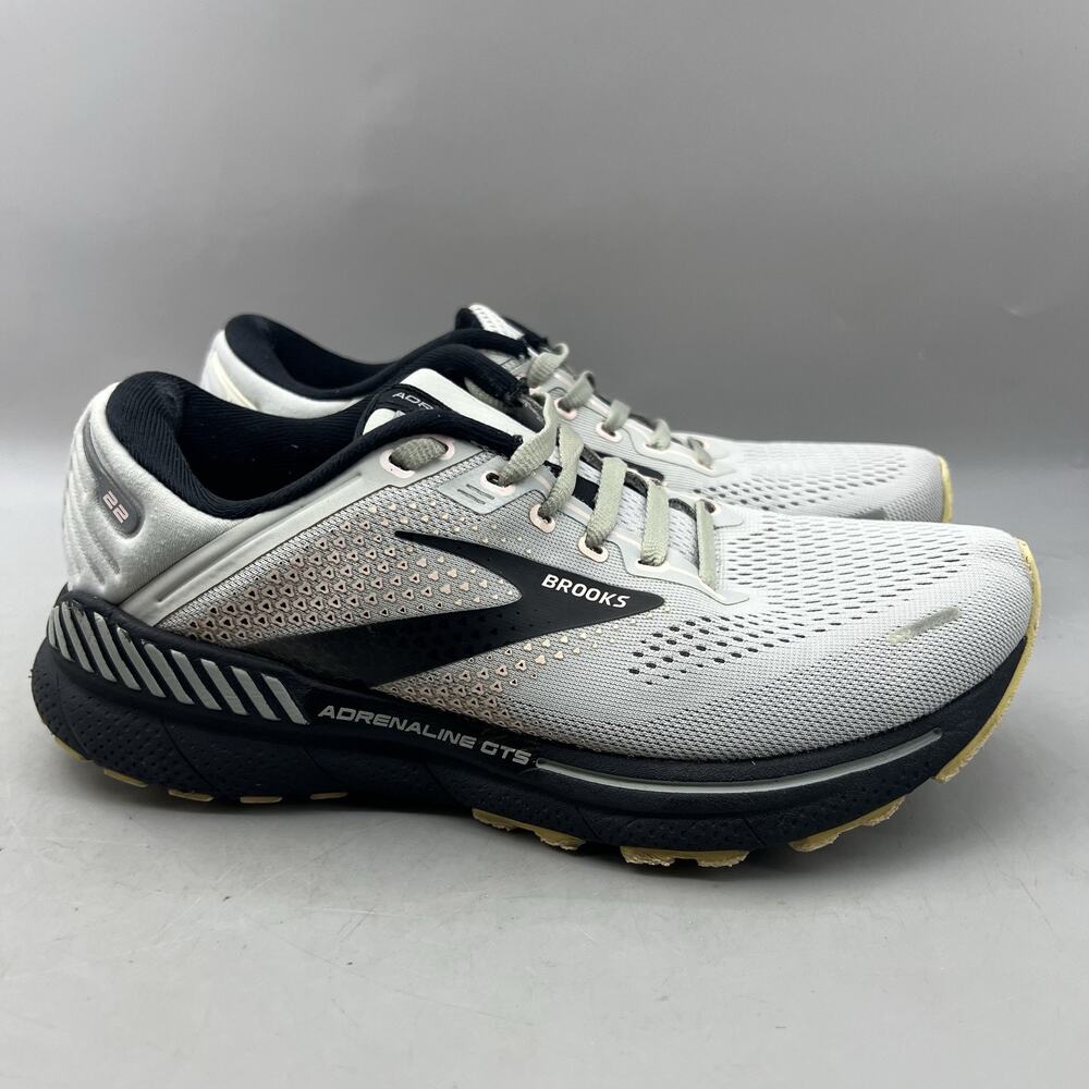 Brooks Adrenaline GTS 22 Running Shoes Women Size 7.5 B Gray Comfort Sneakers